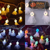 LED Halloween Decoration Luminous Cloth Ghost Ornament String Light 3m 20 Lights(Warm White)