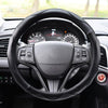 Super Fiber Leather Car Universal Anti-skid Steering Wheel Cover, Diameter: 38cm(Black)