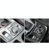Car Carbon Fiber Electronic Handbrake Panel Decorative Sticker for Mazda CX-5 2017-2018, Left Drive