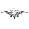 D-299 Skull Pattern Car Modified Hood Decorative Sticker(Black)
