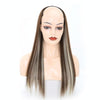Wig Half Headgear Long Straight Hair U-Shaped Wig Headgear, Colour: 10.US-8H613#