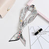 Spring and Summer Tarot Pattern Professional Chiffon Small Neckerchief Wild Scarf, Size:105 x 6.5cm(Fate)