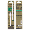 WK WDC-066i 2.1A 8 Pin Flushing Charging Data Cable, Length: 2m(White)