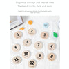 Children Room Wooden Perpetual Calendar Baby Cognitive Desktop Pendant, Spec: Plywood TC