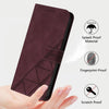 For Asus ROG Phone 8 Crossbody 3D Embossed Flip Leather Phone Case(Wine Red)