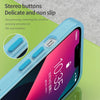 For iPhone 13 MagSafe Frosted Translucent TPU + PC Full Coverage Phone Case(Blue)