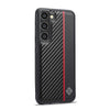 For Samsung Galaxy S25+ 5G LC.IMEEKE 3 in 1 Carbon Fiber Texture Shockproof Phone Case(Black)
