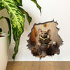 3D Cartoon Mouse Wall Stickers Home Kitchen Animal Decorative Decals, Model: CT70165G-T