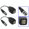 2x Passive Video Balun Transceiver over Cat5/5e UTP Cable (Black)