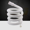 18mm Diameter Plastic Drain Pipe Water Outlet Extension Hose with Clamp for Semi-automatic Washing Machine / Air Conditioner, Size:1m Length