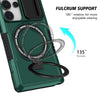 For Samsung Galaxy S25 Ultra 5G Sliding Camshield MagSafe Holder TPU Hybrid PC Phone Case(Deep Green)