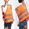 Safety Kids Reflective Stripes Clothing Children Reflective Vest(Dark Green)
