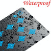 2 Set Plastic PVC Poker Cards Waterproof Black Playing Cards Creative Gift Durable Poker(Red+Silver)