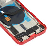 iPhone 12 Red Battery Back Cover Assembly with Side Keys & Camera Lens