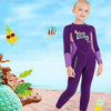 DIVE&SAIL Children Warm Swimsuit One-piece Wetsuit Long Sleeve Cold-proof Snorkeling Surfing Suit, Size: S(Purple)