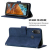 For Alcatel 1L 2021 Crossbody 3D Embossed Flip Leather Phone Case(Blue)
