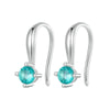 S925 Sterling Silver Elegant Green Earrings(BSE1029)