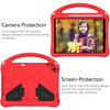 For iPad 10.2 2021 / 2020 / 2019 EVA Flat Anti Falling Protective Case Shell with Holder(Red)