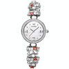 OLEVS 9958 Women Adjustable Drawstring Bracelet Quartz Watch(White + Silver)