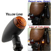 2 PCS KC805 Motorcycle Retro Metal Turn Signal Light (Yellow)