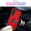 For Samsung Galaxy A36 5G Shockproof TPU + PC Phone Case with Holder(Red)