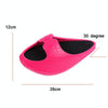 Sculpting Hip-Lifting Stovepipe Thick-Soled Lacing Slippers Rocking Shoes, Size: S(Black)