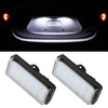 2 PCS DC12V / 1.5W/ 6000K / 100LM Car LED License Plate Light 18LEDs SMD-3528 Lamps for Lexus(White Light)