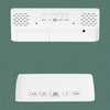 Mirror Bedside Alarm Clock Battery Plug-In Dual-Purpose LED Clock, Colour: Rectangular White Shell (Mirror White Light)