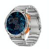 LEMFO AK59 1.43 inch AMLOED Round Screen Steel Strap Smart Watch(Silver)