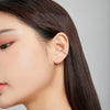 S925 Sterling Silver Silver Simple Ear Clip Women Earrings
