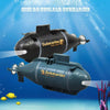 Children 2.4G Electric Six-Way Mini Submarine Model Boy Playing In Water Remote Control Boat Nuclear Submarine(Blue)