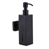 304 Stainless Steel Wall-mounted Manual Soap Dispenser, Style:Square Wall-mounted