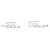 S925 Sterling Silver Star Colored Zircon Ear Line Women Earrings