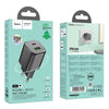 hoco N41 Almighty PD20W Type-C + QC3.0 USB Charger, EU Plug(Black)