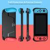 TPU Shell Handle Grip with Game Card Slot Anti-Shock Cover Silicone Case for Nintendo Switch, with Logo