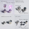 1 Pair Fashion LED Earrings Glowing Light Up Diamond Earring Stud(Red)