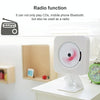 The Second Generation Portable Digital Display Bluetooth Speaker CD Player with Remote Control (White)