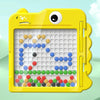 Kids Magnetic Drawing Board Big Chess Children Creative Toys, Spec: 80 Beads Dinosaur Yellow