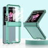 For Samsung Galaxy Z Flip6 GKK Airbag Hinge Full Coverage Phone Case with Tempered Film(Green)