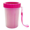 Dog Paw Cleaner Silicone Washing Cup Large Red