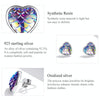 S925 Sterling Silver Fish Scale Heart Ear Studs Women Earrings