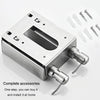 Hotel Stainless Steel Soap Dispenser Home Wall Mounted No Punch Press To Soap Bottle, Style: Square 1 Barrel