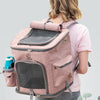 LDLC QS-002-L Foldable And Breathable Portable Pet Backpack(Light Pink)