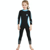 DIVE & SAIL 2.5mm Children Diving Suit One-piece Warm Snorkeling Suit Drifting Sunscreen Swimsuit, Size: S(Black Blue)