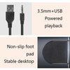 YEEZE A1 Multimedia USB2.0 Desktop Speaker Mini Computer Notebook Speaker(Electroplated Black Gold)