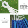 Outdoor Double Thickened Canvas Hammock Indoor Swing, Size:200x100cm(Red White Stripe)
