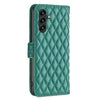 For Samsung Galaxy A56 5G Diamond Lattice Wallet Flip Leather Phone Case(Green)