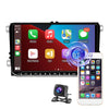 A3041 For Volkswagen 2+64G 9-inch Central Control Large Screen With Carplay Car Android10.0 Navigator Player, Style:Standard+AHD Camera