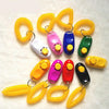 10x Pet Training Clickers with Keychain - Random Colour