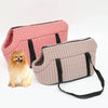 Pink Plaid Pet Carrier Bag - Breathable, Large (Dogs & Cats)